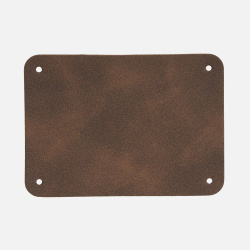 Лейбл Eta Nubuck Touch, XL, темно-коричневый, 5х7 см