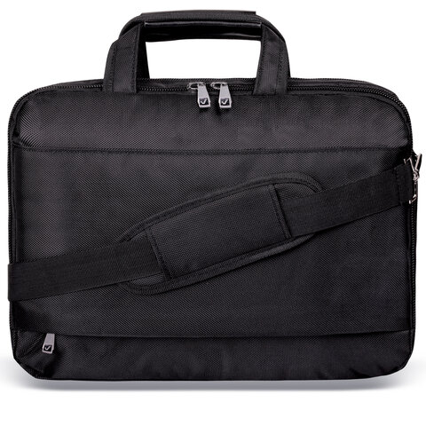 Сумка портфель BRAUBERG DANDY с отделением для ноутбука 15-16", 2 отделения, "Combi", черная, 32х41х10 см, 240397