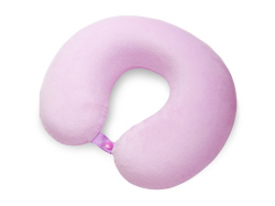 Подушка для путешествий с эффектом памяти «Basic», Цвет розовый