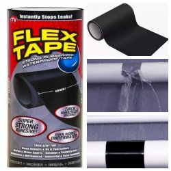 Изолента Супер Фикс водонепроницаемая, суперклейкая (средняя) Flex Tape Флекс тайп XL 18.00 х 150 см