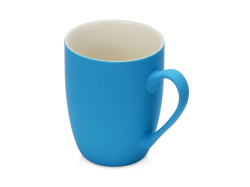 Кружка с покрытием soft-touch «Tulip Gum», Цвет голубой