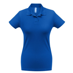 Рубашка поло женская ID.001 ярко-синяя, XS–3XL