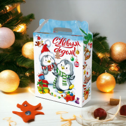 Новогодняя праздничная упаковка с анимацией, мультиколор / Идеальное украшение для новогодней елки