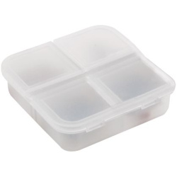 Таблетница Gesund, белая, 6x6x1,8 см