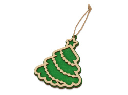 Подвеска «Новогодняя ёлочка», Цвет натуральный , зеленый