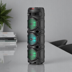 Караоке-динамик Kingster KST-8308, Bluetooth 5.0, 228 Вт, 4800 мАч, разноцветная подсветка / Мощный звук и свет для ваших вечеринок