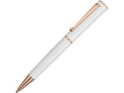 Ручка металлическая шариковая «Рона», Цвет белый/золотистый