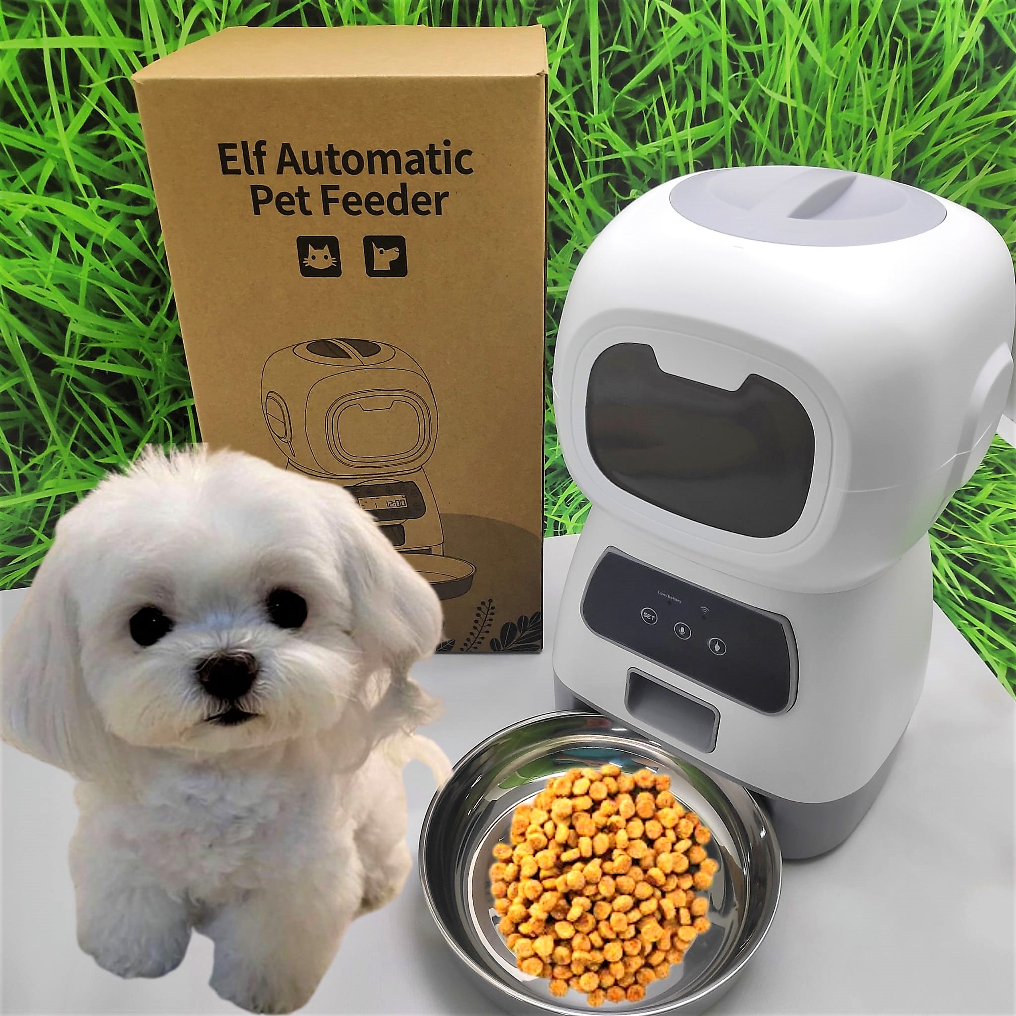 Умная автоматическая кормушка для домашних питомцев Elf Automatic Pet  feeder с Wi-Fi и управлением через смартфон (3,5l) (арт: 11906) от  2 850 ₽ рублей оптом в Москве