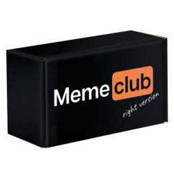 Настольная игра в мемы, "MemeClub", 200 мемо-карт, 200 ситуаций, 8,5х14,5х6 см, 18+, ZUBRO Games, 66460