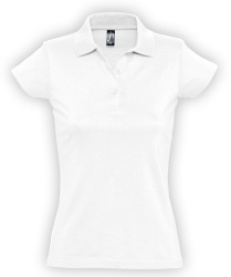 Рубашка поло женская Prescott Women 170, белая, S–XXL