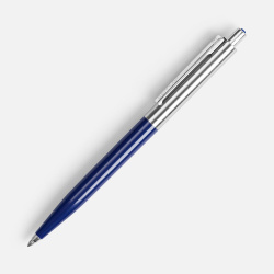 Ручка шариковая Senator Point Metal, ver.2, темно-синяя, 0,9х13,7 см