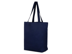 Сумка «Levy» хлопковая с широким дном, 240 г/м2, Цвет синий