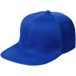 Бейсболка Snapback с прямым козырьком, ярко-синяя, 56-58