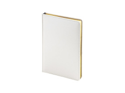 Ежедневник недатированный А5 «Sidney Nebraska» с золотым срезом, Размер A5, Цвет белый