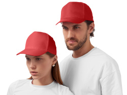 Бейсболка «Poly», Размер 56, Цвет красный