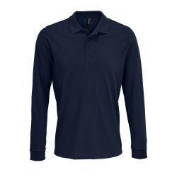 Рубашка поло с длинным рукавом Prime LSL, темно-синяя, XS–5XL