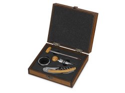 Подарочный набор для вина «Бомонт», Цвет коричневый, серебристый