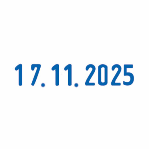 Датер-мини месяц цифрами, оттиск 22х4 мм, синий, TRODAT 4820 BANK, корпус черный, 82498