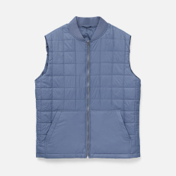 Жилет унисекс Warmbridge, синий (джинс), S–4XL