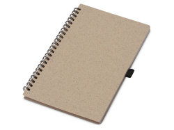 Блокнот А5 «Toledo M» с обложкой из пшеницы и пластика, Размер A5, Цвет бежевый