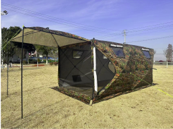 Утепленная трёхслойная Зимняя палатка MIR-2023MC 200*400*170см/200cm (H)  без пола