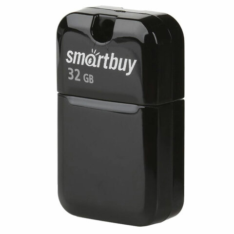 Флеш-диск 32 GB, SMARTBUY Art, USB 2.0, черный, SB32GBAK