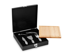 Набор для вина «Mino», Цвет черный, серебристый, светло-коричневый