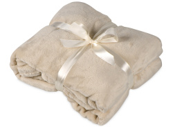 Плед мягкий флисовый «Fancy», Цвет бежевый