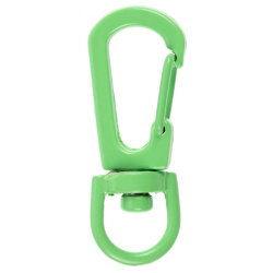 Застежка-карабин Snap Hook, S, зеленый неон, 1х3,5 см