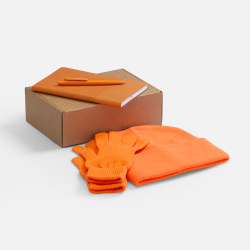 Набор Knit Warm, оранжевый, 24х16,5х7,6 см