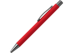 Ручка металлическая шариковая FAMILY MARSEL, soft touch, Цвет красный