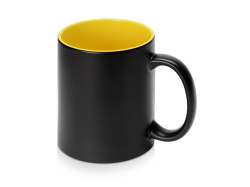 Кружка-хамелеон «Surprise» матовая, Цвет черный матовый/желтый глянцевый