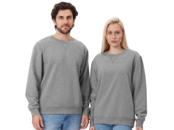 Свитшот оверсайз «Lisbon» унисекс, Размер XL, Цвет серый меланж