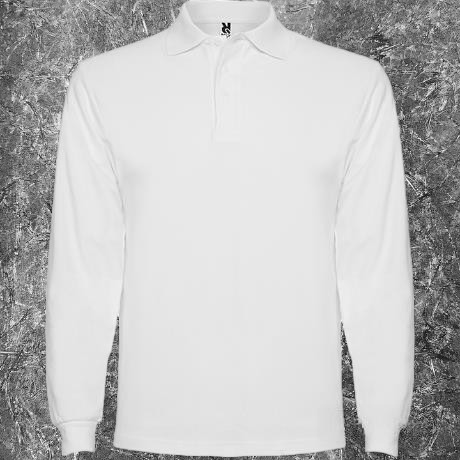 Футболка поло ESTRELLA L/S с планкой на 3 пуговицы и манжетами в рубчик, мужская