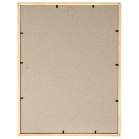 Рамка 30х40 см небьющаяся, аналог IKEA, багет 12 мм, дерево, BRAUBERG "Woodray", цвет натуральный, 391361