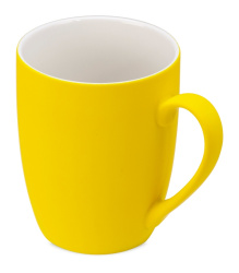 Кружка «C1» soft-touch, Цвет желтый