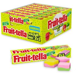 Жевательная конфета FRUITTELLA "Кислый Микс" 2 в 1, 41 г