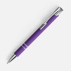 Ручка шариковая Keskus Soft Touch, фиолетовая, 13,7х0,8 см