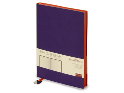 Ежедневник недатированный А5 «Mercury», Цвет фиолетовый/оранжевый