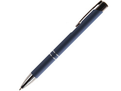 Ручка металлическая шариковая FAMILY MELAN, soft touch, Цвет темно-синий