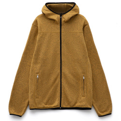 Куртка с капюшоном унисекс Gotland, горчичная, S–XXL