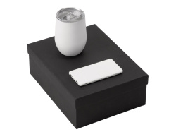 Подарочный набор «COLOR IT» с термокружкой и повербанком, Размер 5000 mAh, Цвет белый