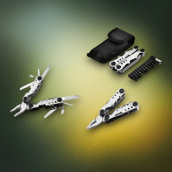 Мультитул GERBER GJ-463 с функцией плоскогубцев, ножа и отвертки, серебристый / Прочный и компактный помощник для активного отдыха
