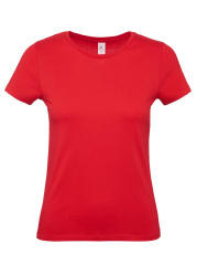 Футболка женская E150, красная, XS–3XL