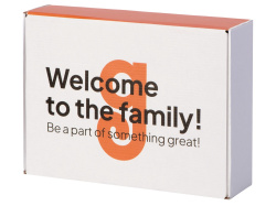 Коробка подарочная «Zand», M с УФ- печатью на вылет, Размер M, Цвет белый