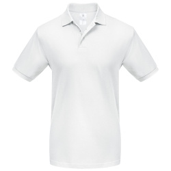 Рубашка поло Heavymill белая, S–3XL