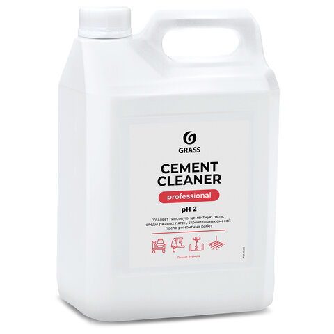 Средство для уборки после строительства 5,5 кг GRASS CEMENT CLEANER, кислотное, концентрат, 125305