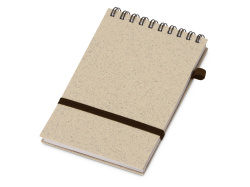Блокнот «Toledo S» с обложкой из пшеницы и пластика, Размер В7, Цвет молочный