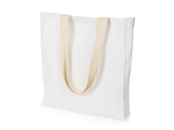 Сумка «Donny» из  хлопка 250г/м2 с донной складкой и парусиновыми ручками, Цвет белый