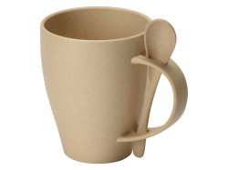 Кружка из пшеничного волокна «Nina», Цвет бежевый